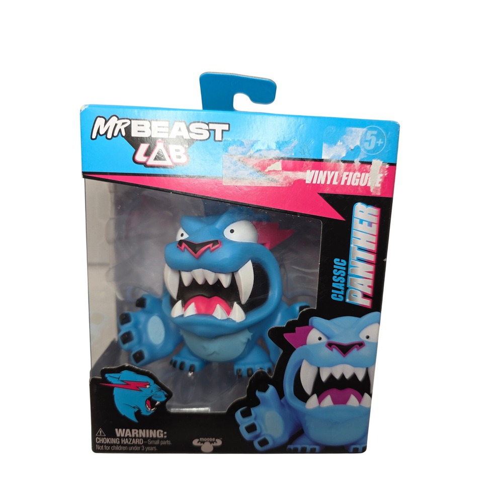 MrBeast Lab Classic Panther Vinyl‎ FigureMooseToys Blue Collectible 24730 NEW!!